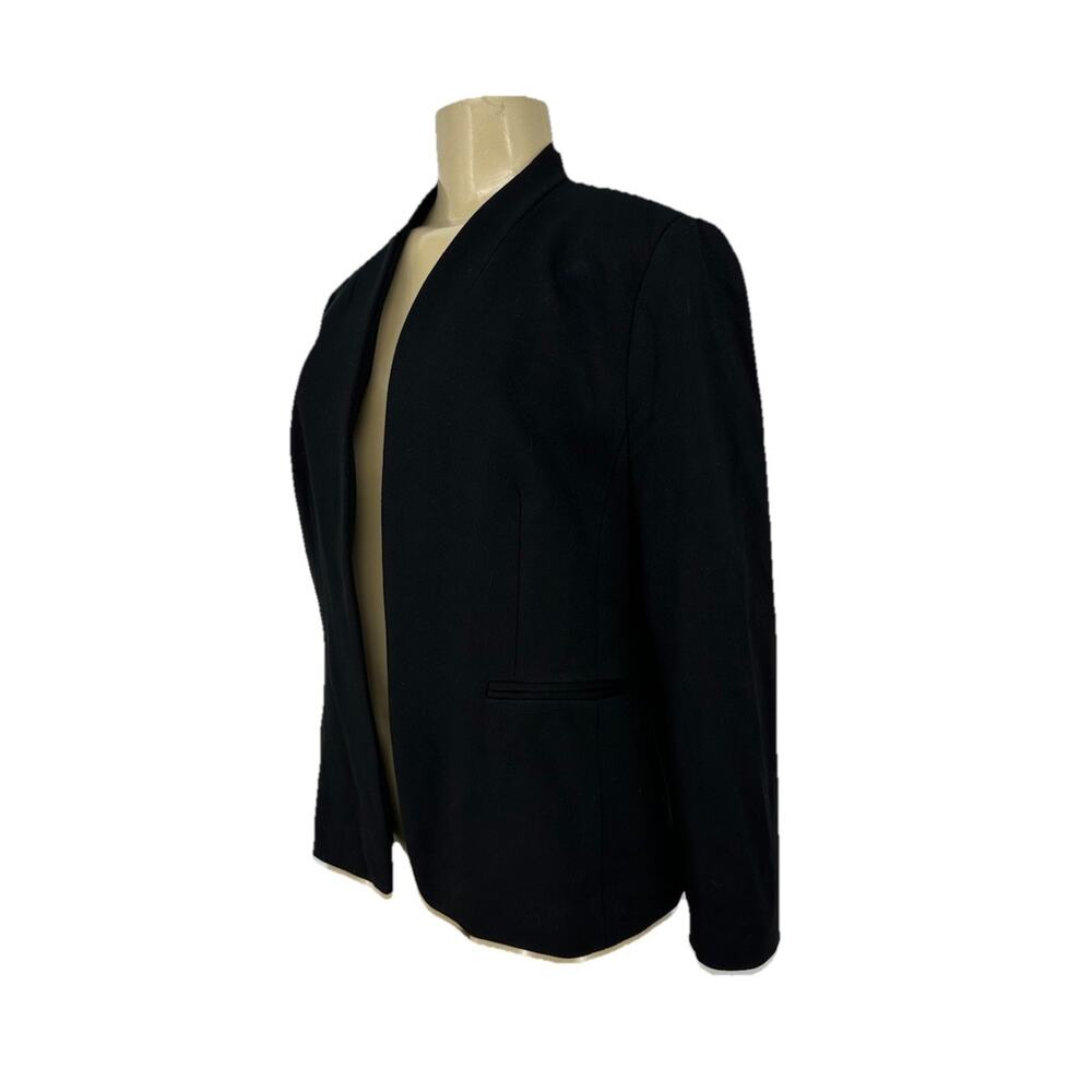 J.Crew Size 14 Blazer Going-Out Open Stretch Twill Black Sport Coat Jacket CLT - Picture 2 of 8